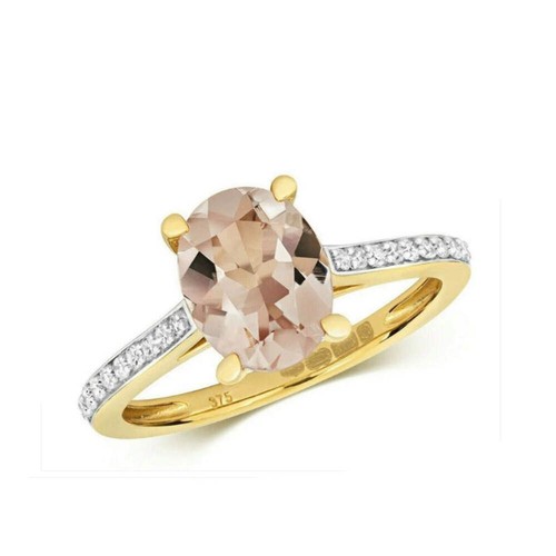 Bague solitaire ovale or - ovale,