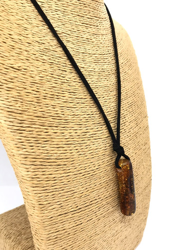 Pendentif ambre barillet - pendentif,
