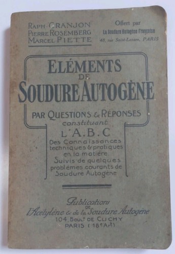 Eléments soudure autogène - de,