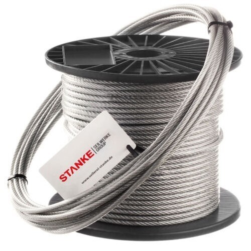 Pvc corde acier - acier, 4mm