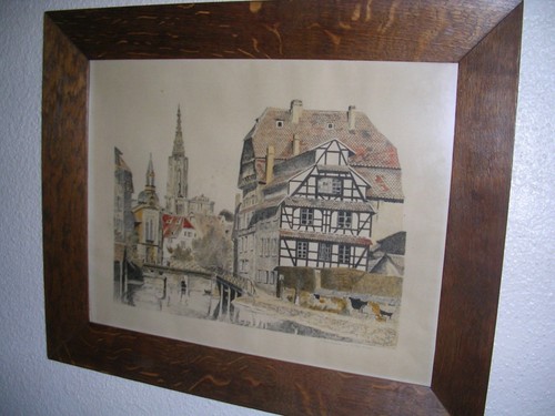 Grand tableau lithographie - tableau,