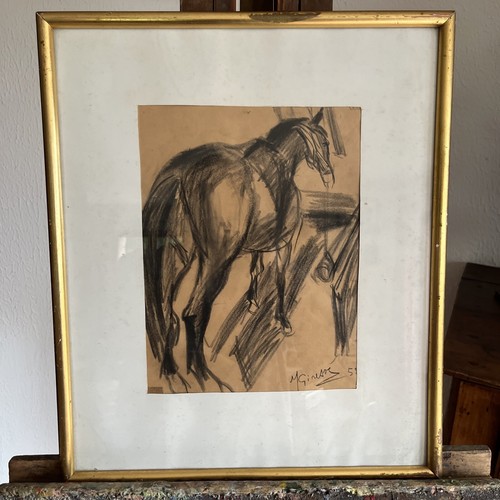 Tableau n299 dessin - dessin, cheval