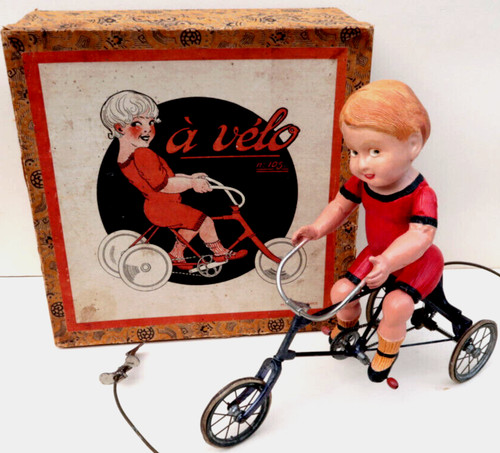 Rare jouet mecanique vélo - mecanique,