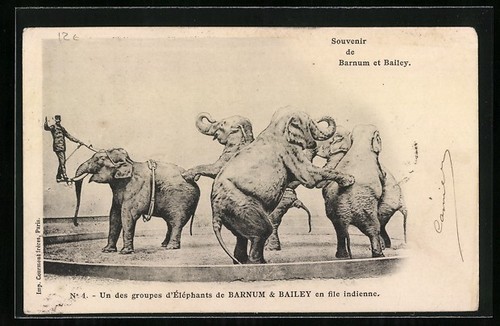 Carte postale cirque barnum - postale, et