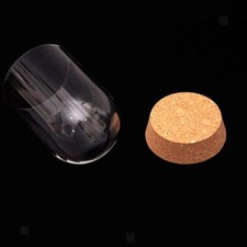 Mini cloche Doom, couvercle de bocal, base en bois, support de cabochon micro