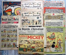Lot  JOURNAUX JEUNESSE : L'EPATANT, BOUT EN TRAIN, LE PETIT ILLUSTRÉ… XX ème