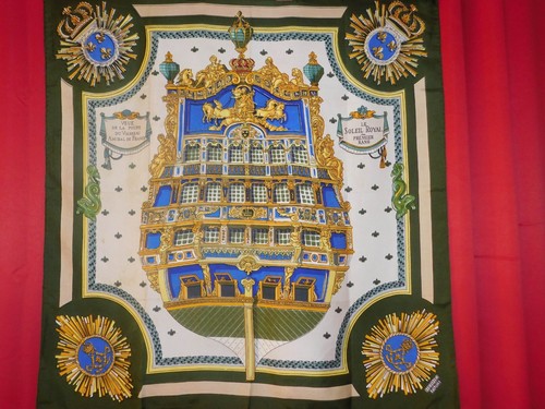 Foulard soie carré hermès - soie,