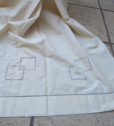 Drap ancien métis - drap, fleur