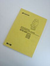 Topcon Instructions Manuel Électronique Total Station, GTS-220 Série