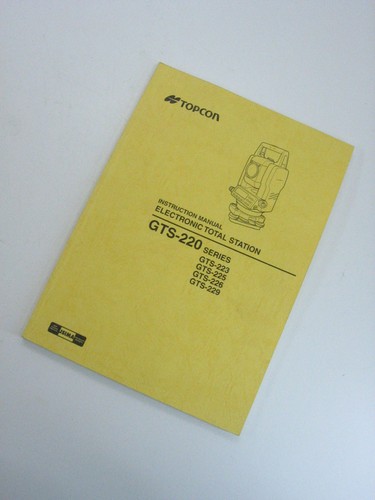 Topcon instructions manuel - instructions,