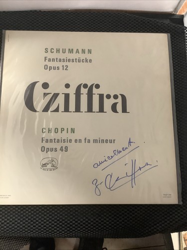 Schumann cziffra dédicace - schumann,