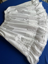 ancien jupon plis plats/2 volants avec dentelle /poche taille élastique  ( K52)