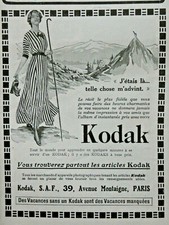 PUBLICITÉ DE PRESSE 1920 KODAK VOUS TROUVEREZ PARTOUT LES ARTICLES KODAK