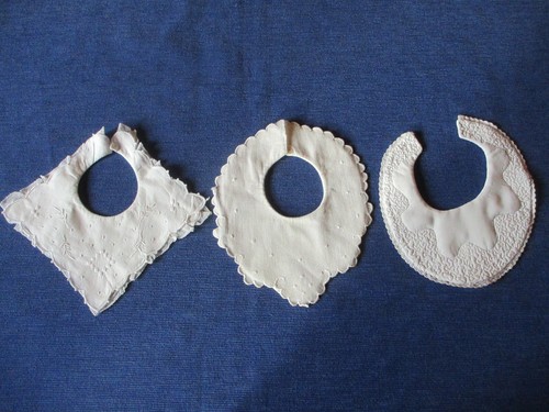 Bavoir ancien coton - bavoir,