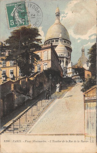 75-PARIS-MONTMARTRE-ESCALIER