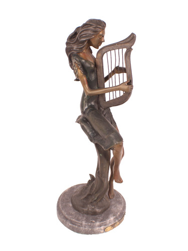 Bronze sculpture titled lady - bronze,