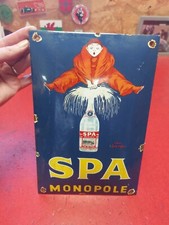 Plaque Émaillée Spa Monopole 30 Cm X 20 Cm