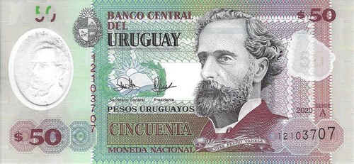 Uruguay billet pesos 2020 - 50,