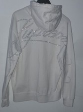 Sweat À Capuche Supreme Rhinestone Script FW19 Taille M Medium Blanc