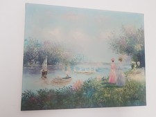 Tableau peinture huile - l'huile, x
