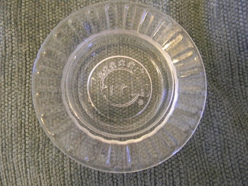 Harrahs glass logo ashtray