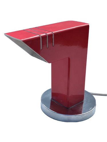 Lampe design orange vintage - lampe,