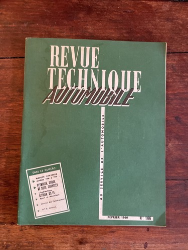 Revue technique automobile - technique,