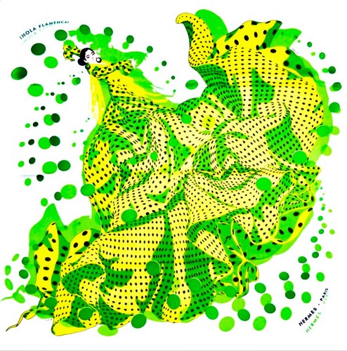 Hermes hola flamenca scarf - hermes,