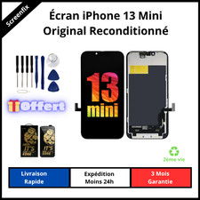 Écran iPhone 13 Mini reconditionné + kit de réparation + Verre trempé