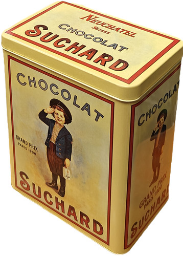 Boite métal chocolat suchard - chocolat,