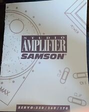 Manual SAMSON SERVO 550 /260/170 AMPLIFIER ANGLAIS
