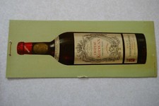 Carton publicitaire bouteille vin ancien CHÂTEAU KIRWAN  CANTENAC-MEDOC