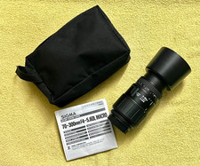 Objectif SIGMA  - 70-300mm F4-5,6 DL MACRO ( voir état ) - Avec étui souple