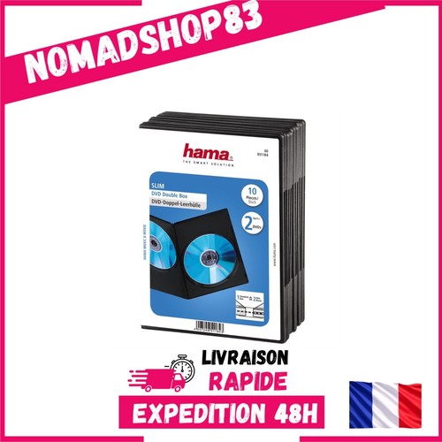 Hama boîtier dvd slim double - boîtier,