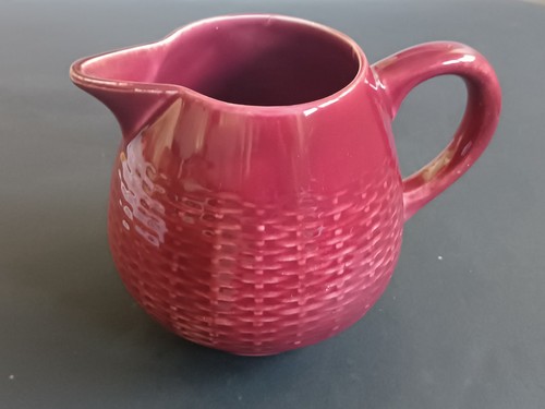 **Cruche barbotine cannage