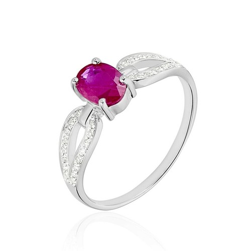 Bague carlyn blanc rubis - carlyn,