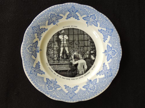 Assiette parlante faïence