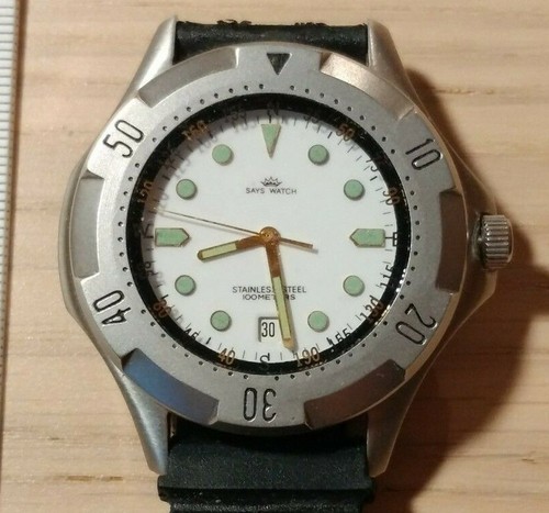 Diver vintage says watch - diver,