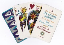 Carte à jouer à l'unité JEAN PICART LE DOUX Les 4 saisons Cœur Pique 1964