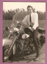 Elvis PRESLEY  carte postale CHANSON  ed.-made EEC  196   -à moto