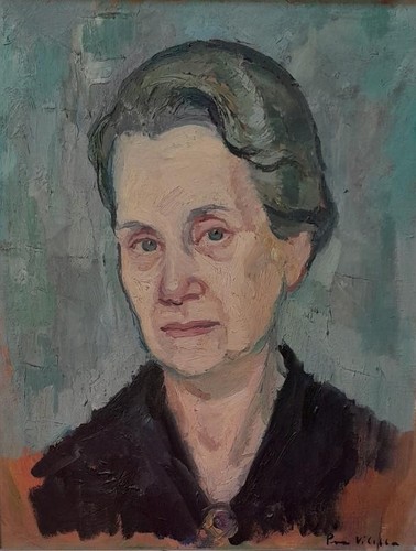 Tableau ancien huile portrait - tableau,