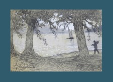 Fernand Maillaud 1862-1948. "Bord de lac."