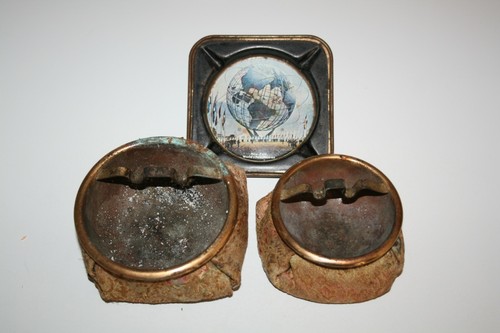 Vintage collectible ashtrays - collectible,
