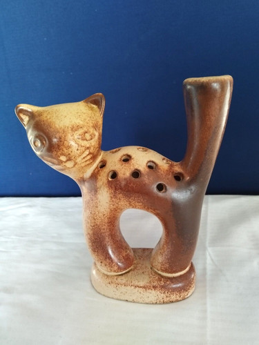 Vase chat soliflore pique - chat,