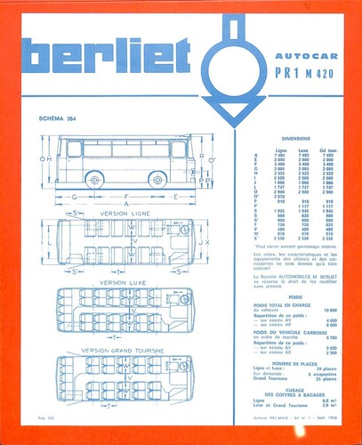 Berliet autocar 1 m - berliet, /