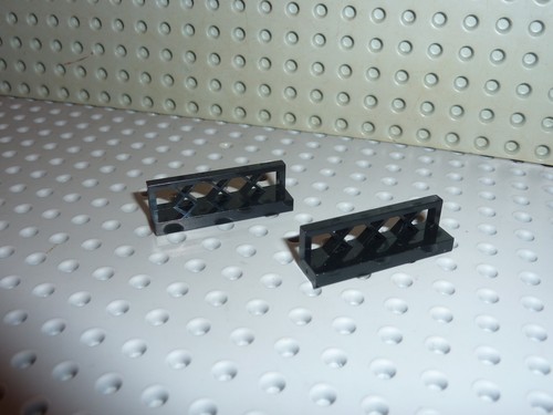 Lego black fence - 2, ref