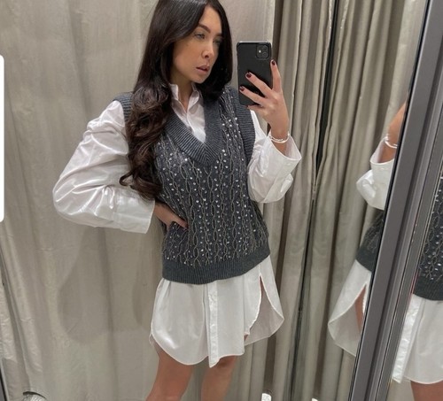 New zara sequin beaded - $89,