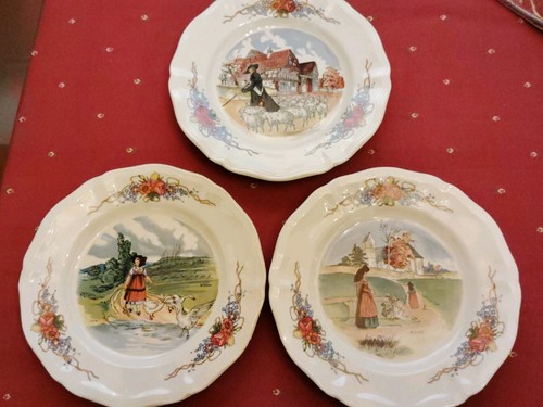 Lot assiettes dessert - de,
