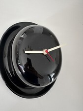 Horloge murale  Chapeau melon noir Céramique Vintage Art Déco Design Fonctionne