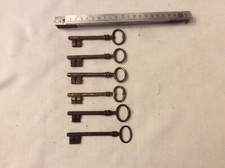 Lot de 6 Clés Anciennes 10 cm Clef Vintage Porte Armoire Garage